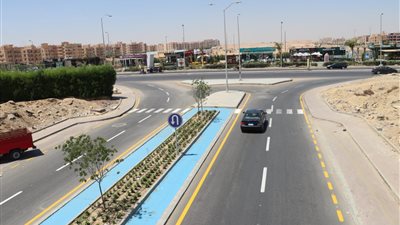 انتهاء تطوير طريق الحوفي الرابط بين المحور المركزي ومحور جمال عبد الناصر