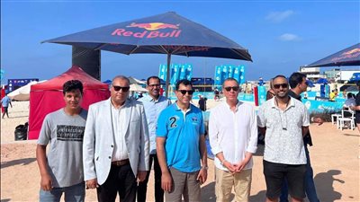 وزير الشباب والرياضة يشهد الجولة العالمية لبطولة كرة الطائرة الشاطئية | صور