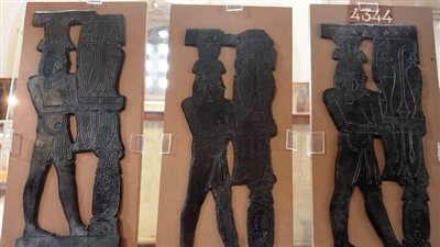 المتحف المصري بالتحرير يعرض صفائح معدنية تمثل المعبود حعبي 