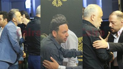 مصطفى قمر وأشرف زكي وإيهاب فهمي أول حضور عزاء شقيق عمرو عبد الجليل