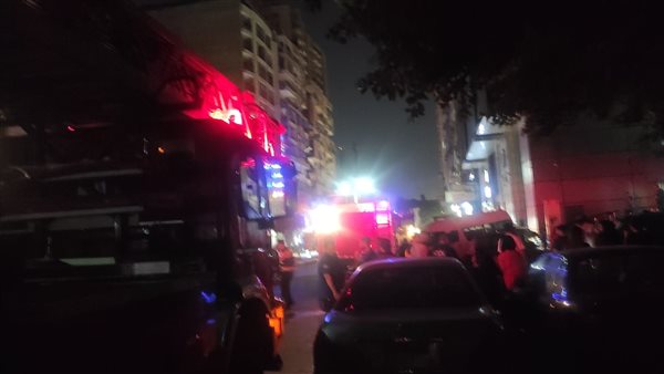 حريق داخل المخازن