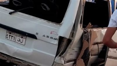 إصابة 14 فتاة بسبب انقلاب ميكروباص على الطريق الأوسطي بالقاهرة | صور