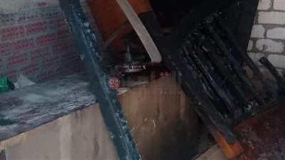 اندلاع حريق في منزل بسبب ماس كهربائي دون وقوع إصابات بقرية الغرق بالفيوم
