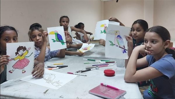 ورش فنية بقصر ثقافة