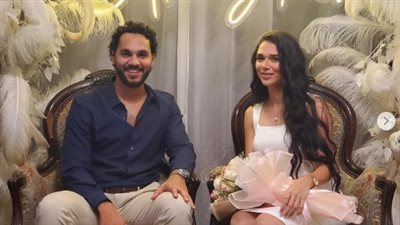 مهاب طارق مؤلف مسلسل جعفر العمدة يحتفل بخطبته