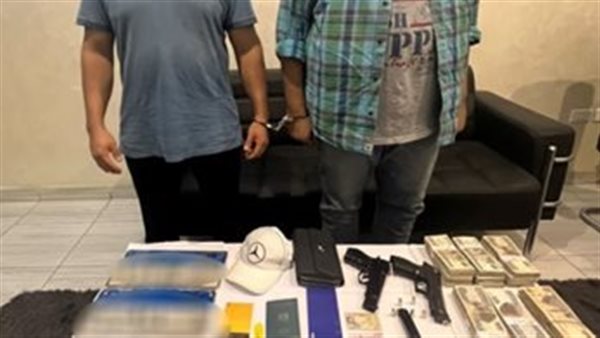 المتهمين والمضبوطات