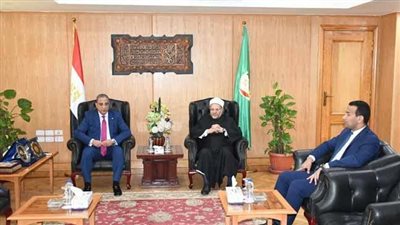محافظ الفيوم يستقبل مفتي الديار المصرية