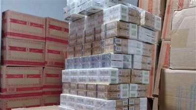 ضبط 38500 عبوة سجائر دون مستندات تدل على مصدرها بالغربية