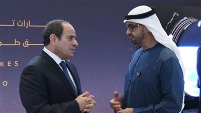 ‎السيسي يلتقي بن زايد ويهنئ الإمارات على الإنجاز الذي حققته في مجال الفضاء
