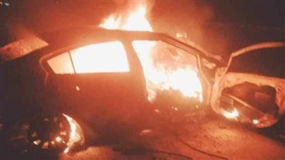 مصرع شخص إثر اشتعال سيارة أعلى كورنيش النيل بمنطقة إمبابة