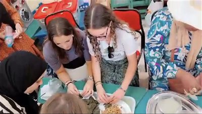 بنات ألمانيا لفوا ورق عنب.. فعاليات أسبوع الشباب المصري الألماني بالأقصر 