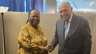 سامح شكري يلتقي وزيرة خارجية جنوب إفريقيا بمقر الأمم المتحدة في نيويورك 