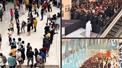 هما بيوزعوه ببلاش؟.. حالة من الجدل على السوشيال ميديا بسبب طوابير شراء آيفون في دبي
