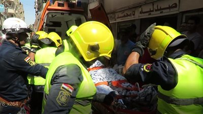 استجابة فورية من قوات الحماية المدنية بالسويس لمريض لا يقوى على الحركة