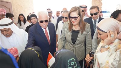 وزيرة التخطيط ومحافظ جنوب سيناء يفتتحان أعمال تطوير التجمع البدوي منحر الناقة│صور