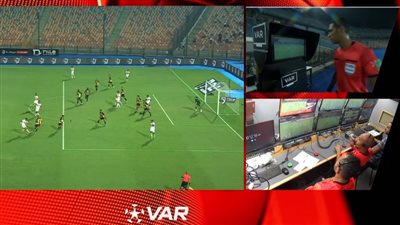 مش مقتنع بيها.. أمين عمر يرفض احتساب ضربة جزاء للزمالك بعد مراجعة الـ VAR