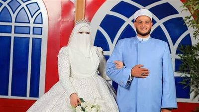 بالجبة والقفطان والعمامة.. إمام أزهري يرتدي الزي الرسمي في حفل زفافه ويثير إعجاب السوشيال ميديا