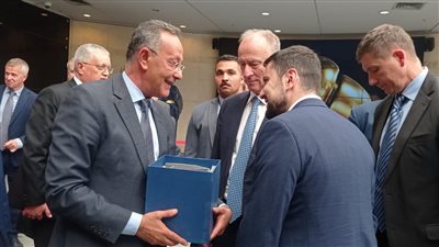 أمين مجلس الأمن لروسيا الاتحادية يزور المتحف القومي للحضارة المصرية