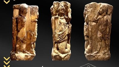 المتحف اليوناني الروماني بالإسكندرية يعرض دعامة حجرية للآلهة إيزيس 