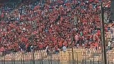 حماس بين جماهير الأهلي قبل بدء مباراة سان جورج في دوري الأبطال | بث مباشر