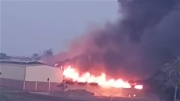 حريق في مخزن شيبسي