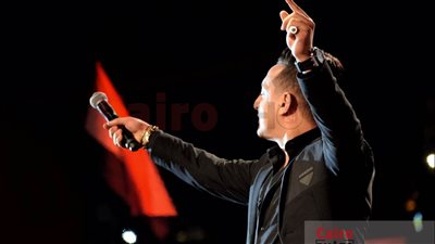 رضا البحراوي يشارك في احتفالية تأييد الرئيس بميدان الجلاء.. والجمهور: بنحبك يا سيسي