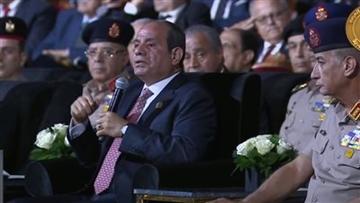السيسي: الشعب المصري بعد 67 كان بيخرج يجيب حاجته بالطابور