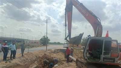 مياه القناة: الانتهاء من أعمال ربط محطة المستقبل برافع خزان السماكين | صور 