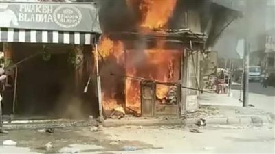 الحماية المدنية تسيطر على حريق بمكتبة في الإسكندرية دون وقوع إصابات