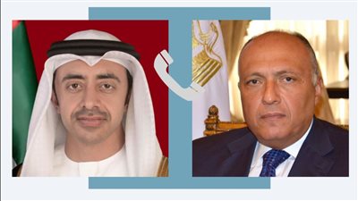 شكري يتلقى اتصالا هاتفيا من وزير الخارجية الإماراتي بشأن التصعيد بين الجانبين الفلسطيني والإسرائيلي