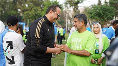 رئيس هيئة الرعاية الصحية يشارك في فعالية الصحة قول وعمل walk the talk