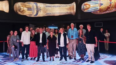 المتحف القومي للحضارة يستقبل وفدا رفيع المستوى من رجال الاقتصاد المصريين والعالم