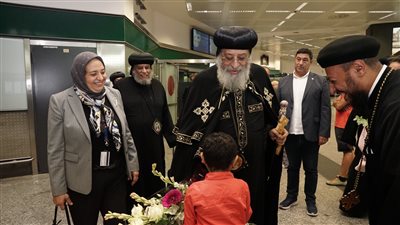 البابا تواضروس الثاني يصل إلى ميلانو في زيارة رعوية