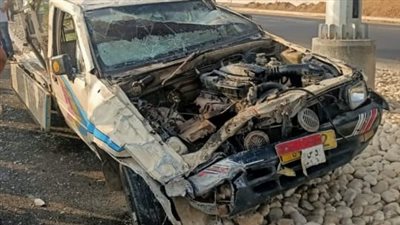 أولاد عم.. مصرع شابين في حادث انقلاب سيارة نقل على الطريق الدولي الساحلي بكفر الشيخ