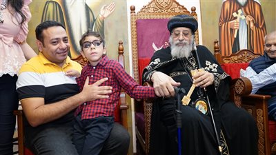 لقاء أبوي.. البابا تواضروس يلتقي ذوي الهمم من إيبارشية ميلانو| صور 