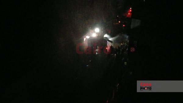 جانب من الحريق