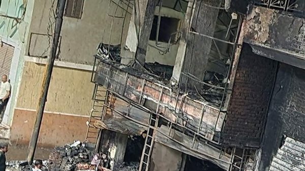 آثار حريق بنزينة