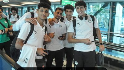 بعثة المنتخب الأولمبي تغادر القاهرة لمواجهة أوزبكستان وديا
