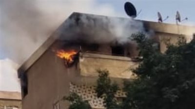 السيطرة على حريق مخزن خشب بشقة في منطقة عين شمس 