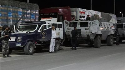 وصول القوافل الشاملة لحياة كريمة والتحالف الوطني إلى العريش لدعم الأهالي في غزة | صور