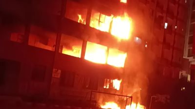 السيطرة على حريق نشب في ورش الملابس بمدرسة بلقاس الفنية بالدقهلية 