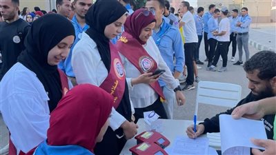 إقبال كبير على التبرع بالدم لصالح الأشقاء الفلسطينيين بجامعة بنها | صور