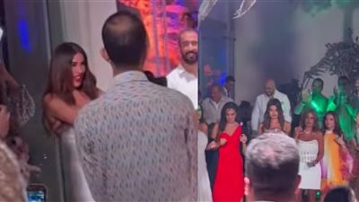 أحيته الراقصة بدرة.. صور من حفل زفاف المخرج مجدي الهواري ودنيا عبد المعبود