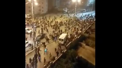 الأمن الفلسطيني يفرق مسيرة غاضبة في رام الله بعد مجزرة مستشفى المعمداني بغزة