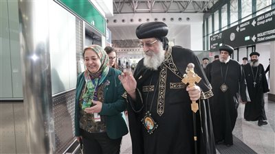 البابا تواضروس يختتم زيارته الرعوية لميلانو وڤينيسيا ويصل أرض الوطن