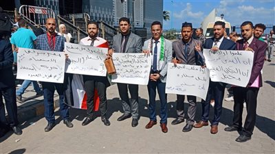 وقفة احتجاجية للمحامين ومسيرة لطلاب جامعة الإسكندرية للتنديد بجريمة قصف مستشفى المعمداني بغزة