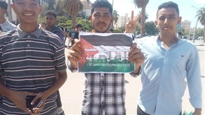 غزة في القلب.. مسيرات حاشدة من أهالي الفيوم لدعم القضية الفلسطينية | صور