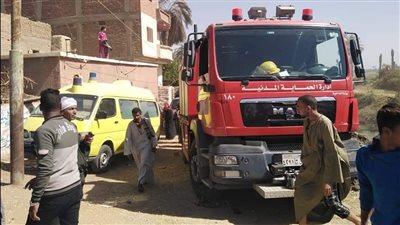 النار كلت البيت.. شهود عيان يكشفون تفاصيل وفاة أم وابنتها وإصابة 3 آخرين في حريق منزل بسوهاج