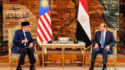 السيسي ورئيس وزراء ماليزيا يتفقان على تنسيق الجهود لوقف التصعيد في غزة وتوفير الحماية للفلسطينيين
