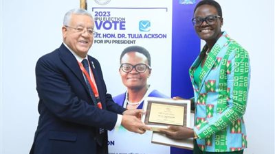 رئيس مجلس النواب لـ رئيسة برلمان تنزانيا: حريصون على ترسيخ التعاون مع بلادكم